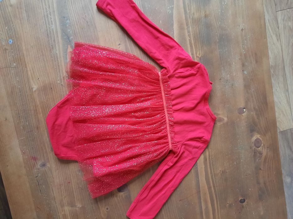 Czerwone, świąteczne body So Cute rozmiar 86/92