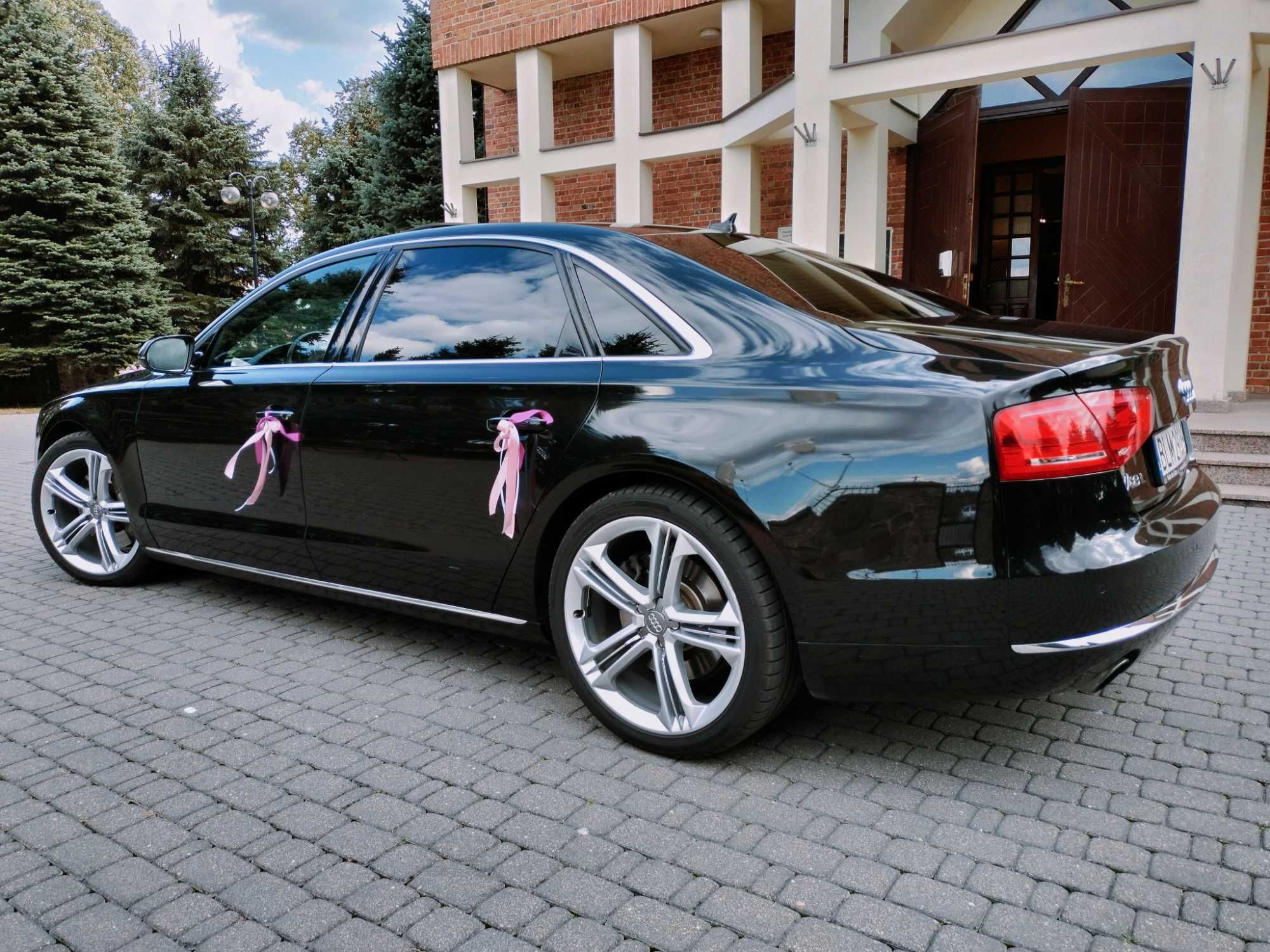 Auto do ślubu, auto ślubne na wesele, samochód weselny, Audi A8