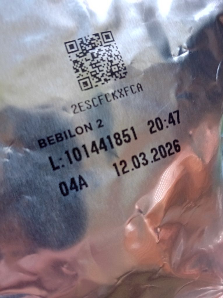 Mleko Bebilon 2 + dynia pierwsza łyżeczka