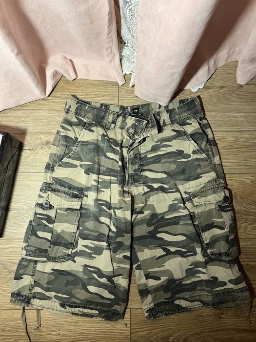 y2k камуфляжні шорти