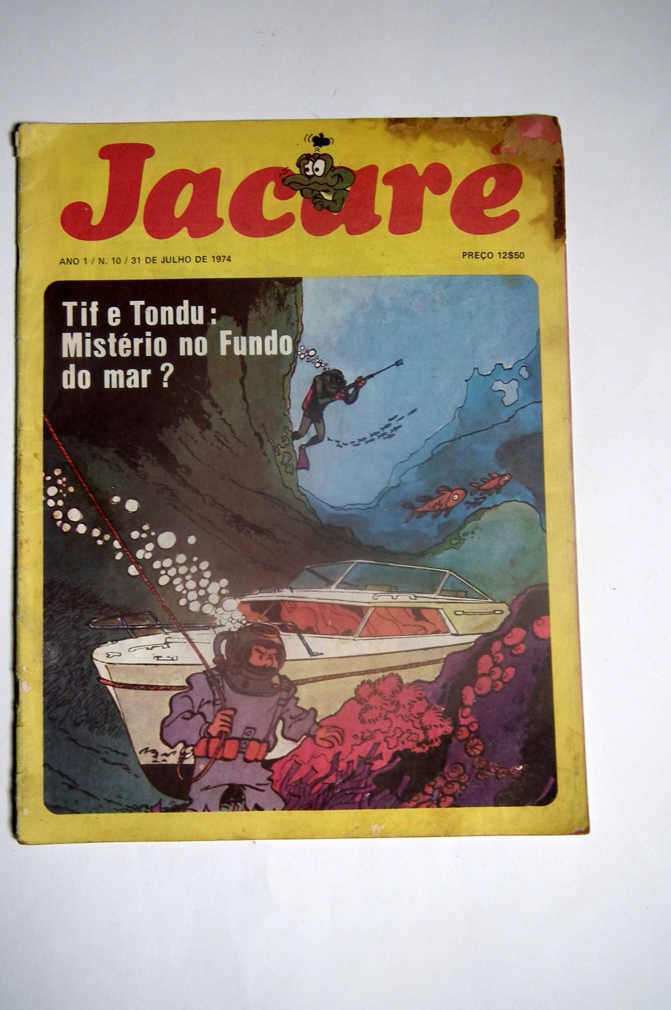 Revistas BD Jacaré, Ano I, 1974. N.ºs 5 a 12, 14 e 15. Envio grátis.