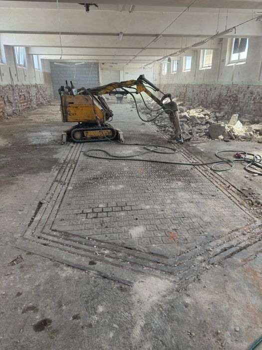 Wynajem Minikoparka bez operatora z operatorem kucie betonu wiertnica
