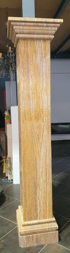 2 Colunas pedra travertino