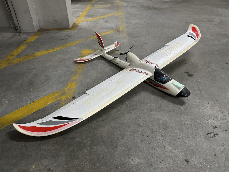 Aviao rc SKY SURFER planador pov
