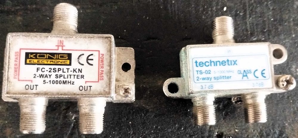 2 Tomadas Antena Duplas