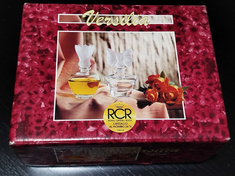 Dois suportes de vela em cristal