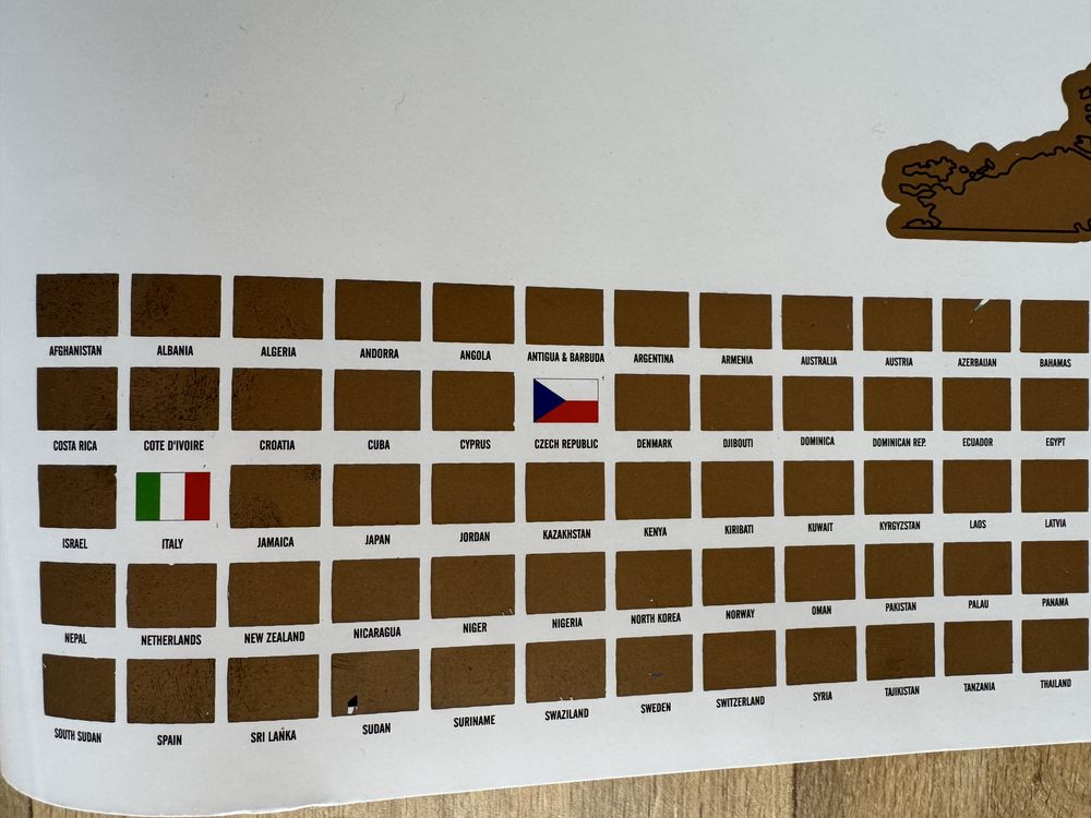 Mapa świata mapka zdrapka