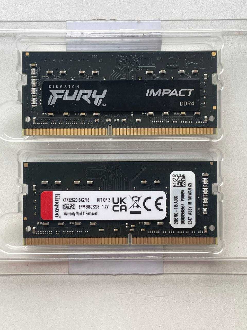 Оперативна пам'ять Kingston Fury 16GB DDR4 (2*8GB)