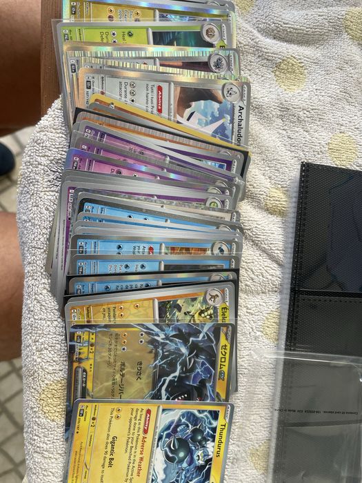 Cartas pokemon bulk ex, holo, reverse, raras, incomuns e comuns