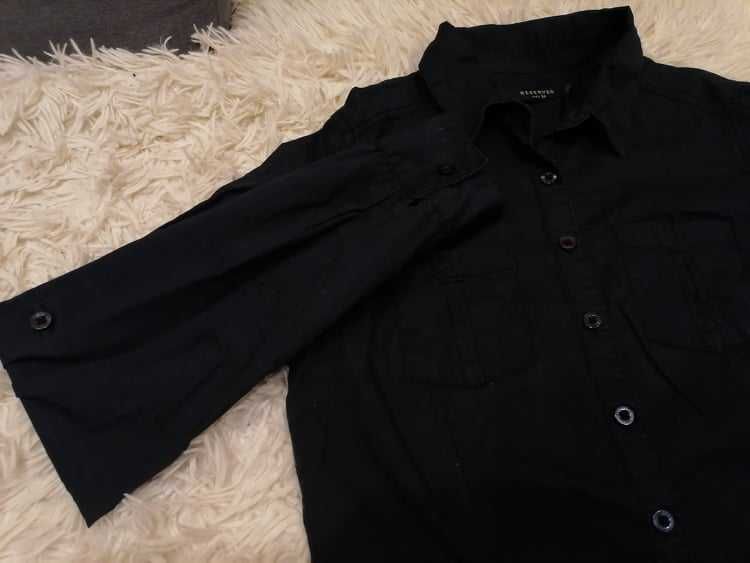 czarna koszula damska firmy RESERVED rozmiar 34