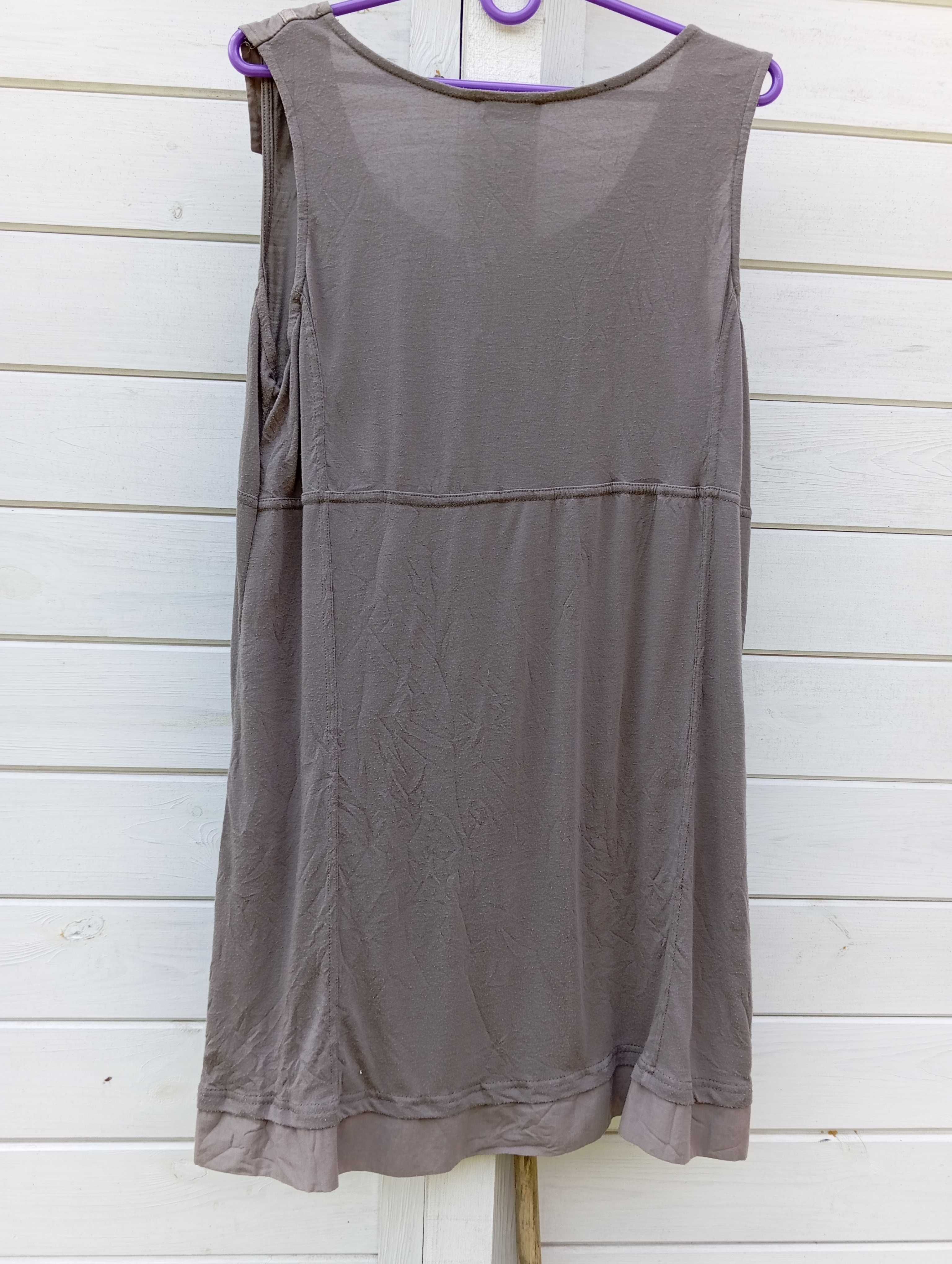 Sukieneczka + bluzeczka w kolorach khaki - M/L
