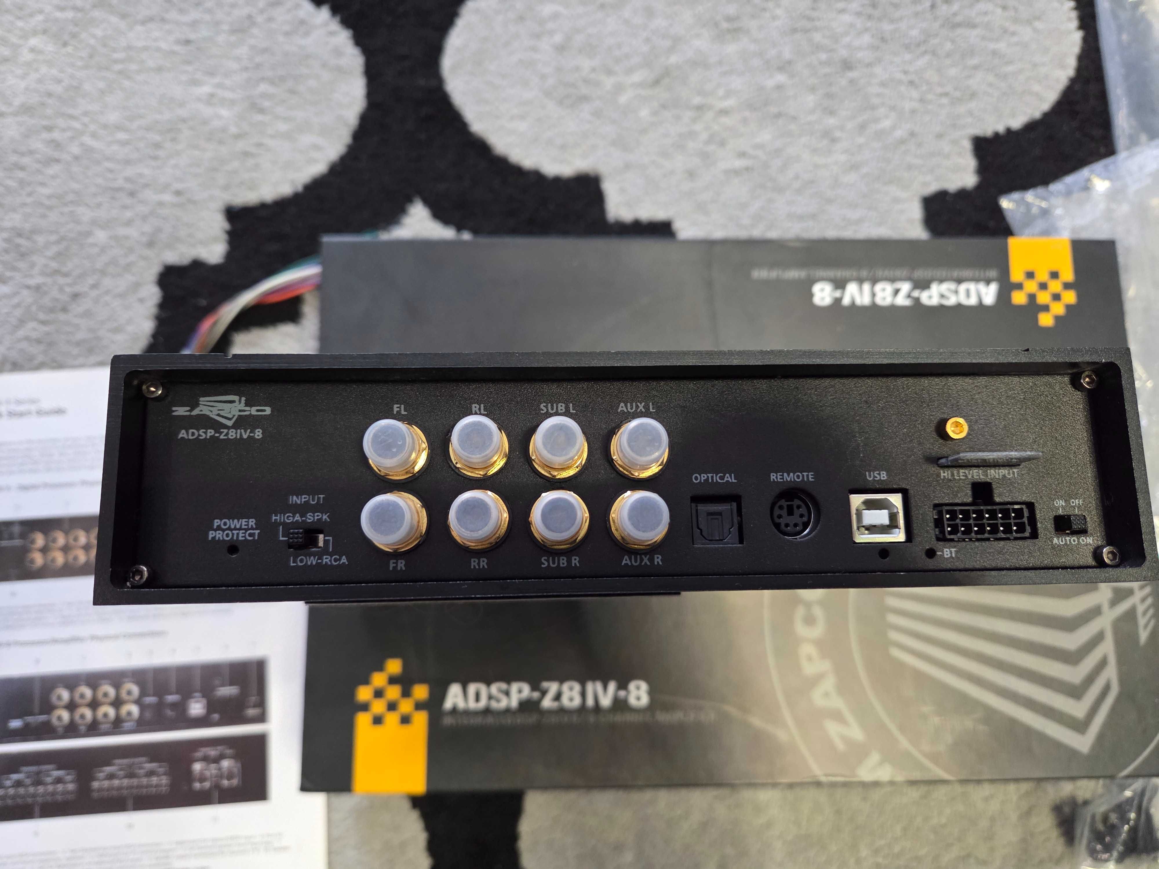 Zapco ADSP-Z8IV-8. Procesor DSP z 8 kanałowym wzmacniaczem. Nowy.
