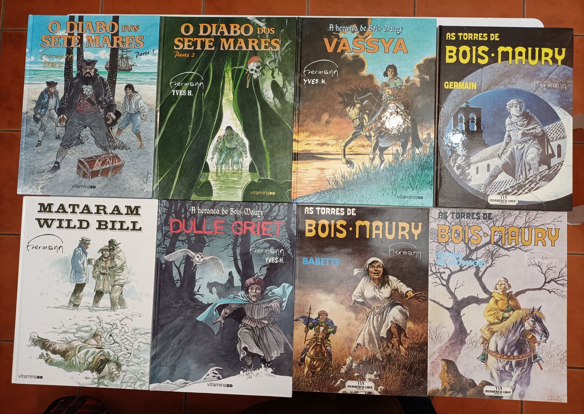 60 Livros A4 Herman, Jeremiah, Bois-maury, Bernard Prince, Comanche...