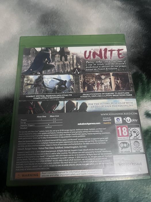 Xbox one Assassins creed unity