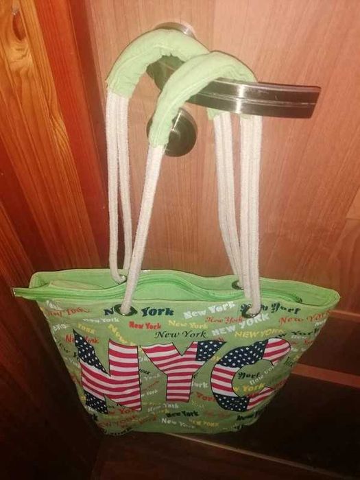 Torba damska, Nowa, zasuwana na suwak