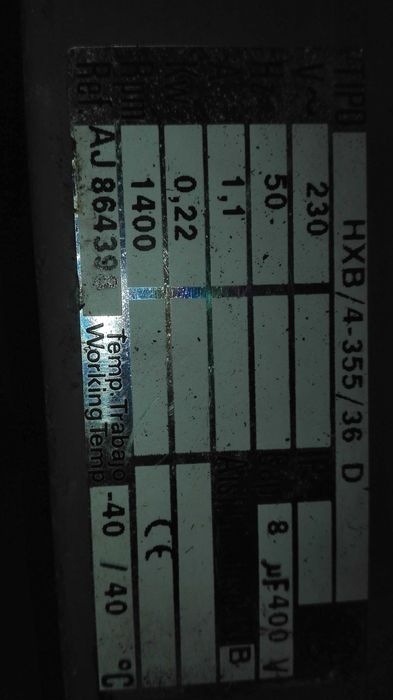 Ventilador da marca S & P em excelente estado