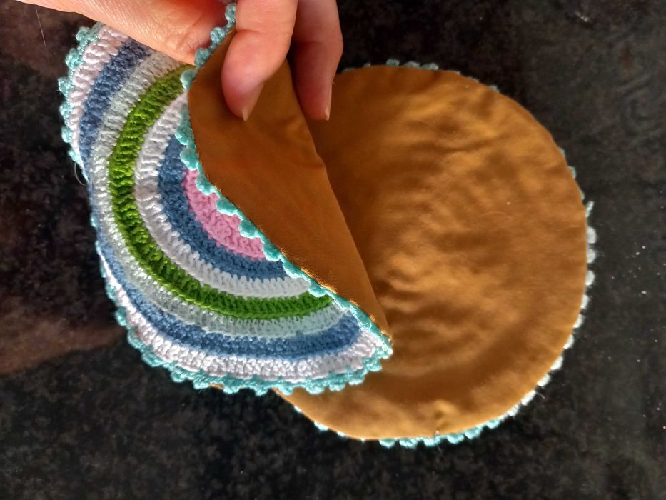 Pegas em crochê para cozinha