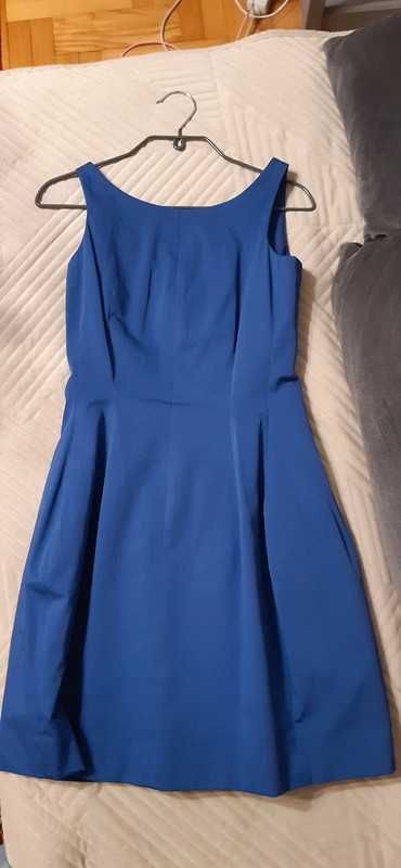 Sukienka mini AGGI szafirowa niebieska 34 XS