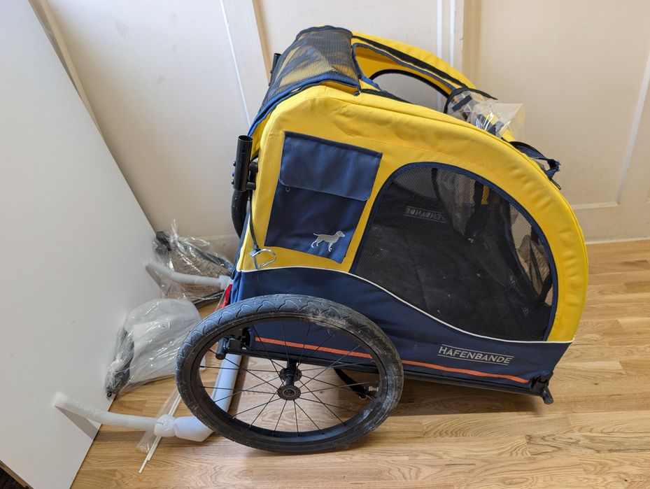 Hafenbande Przyczepka Rowerowa Cabby L Jogger 155X74X103Cm Do45Kg Duża