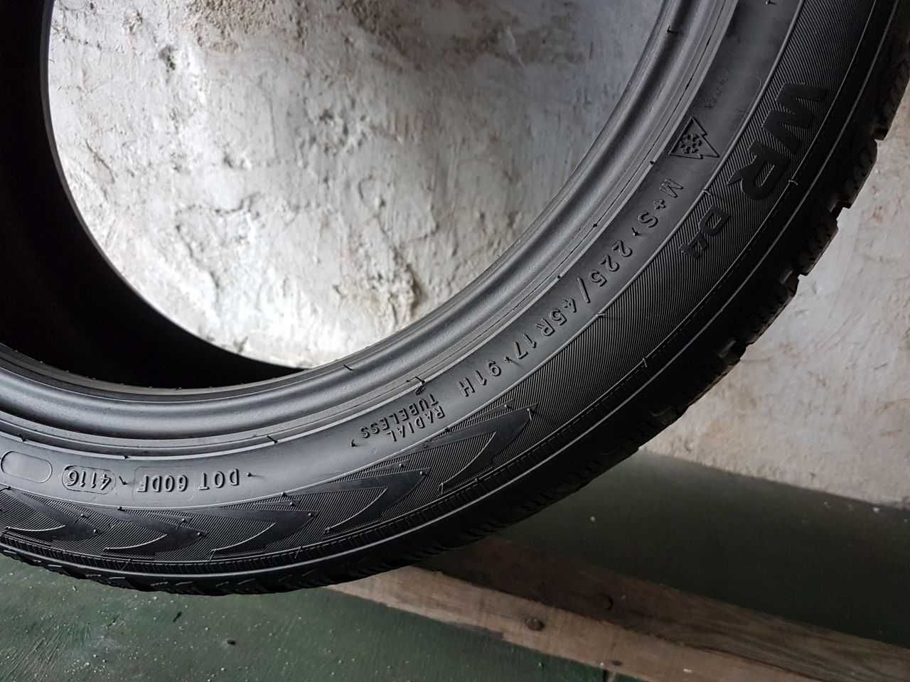 Opona pojedynka zimowa 225/45R17 7mm Nokian WR D4