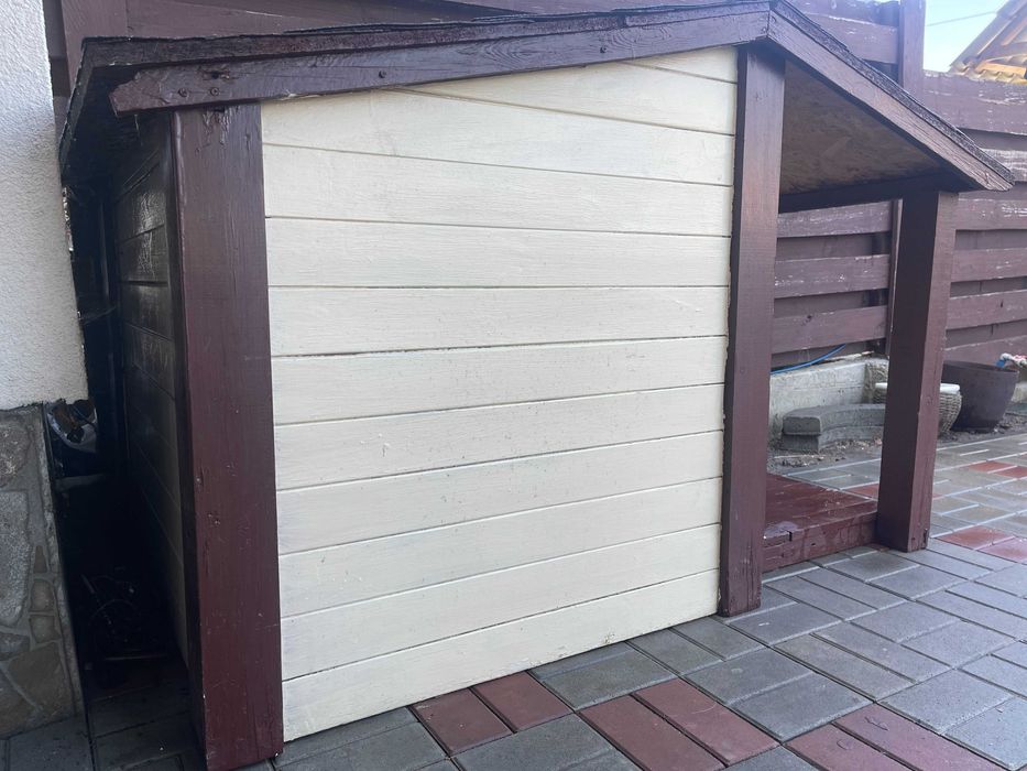 Будка термобудка для собаки с террасой  160*118*106