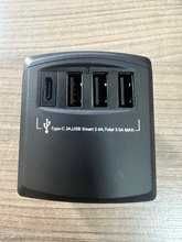Uniwersalny adapter podróżny LENCENT 3xUSB + USB-C
