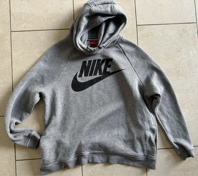 Nike bluza damska, kaptur r. L kangurka swoosh, extra stan  oversize