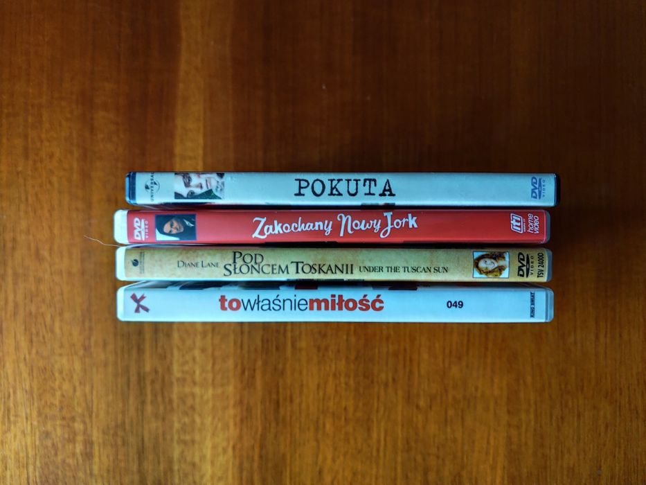 Kolekcja 4 filmów DVD na długie zimowe wieczory komedia miłość romans