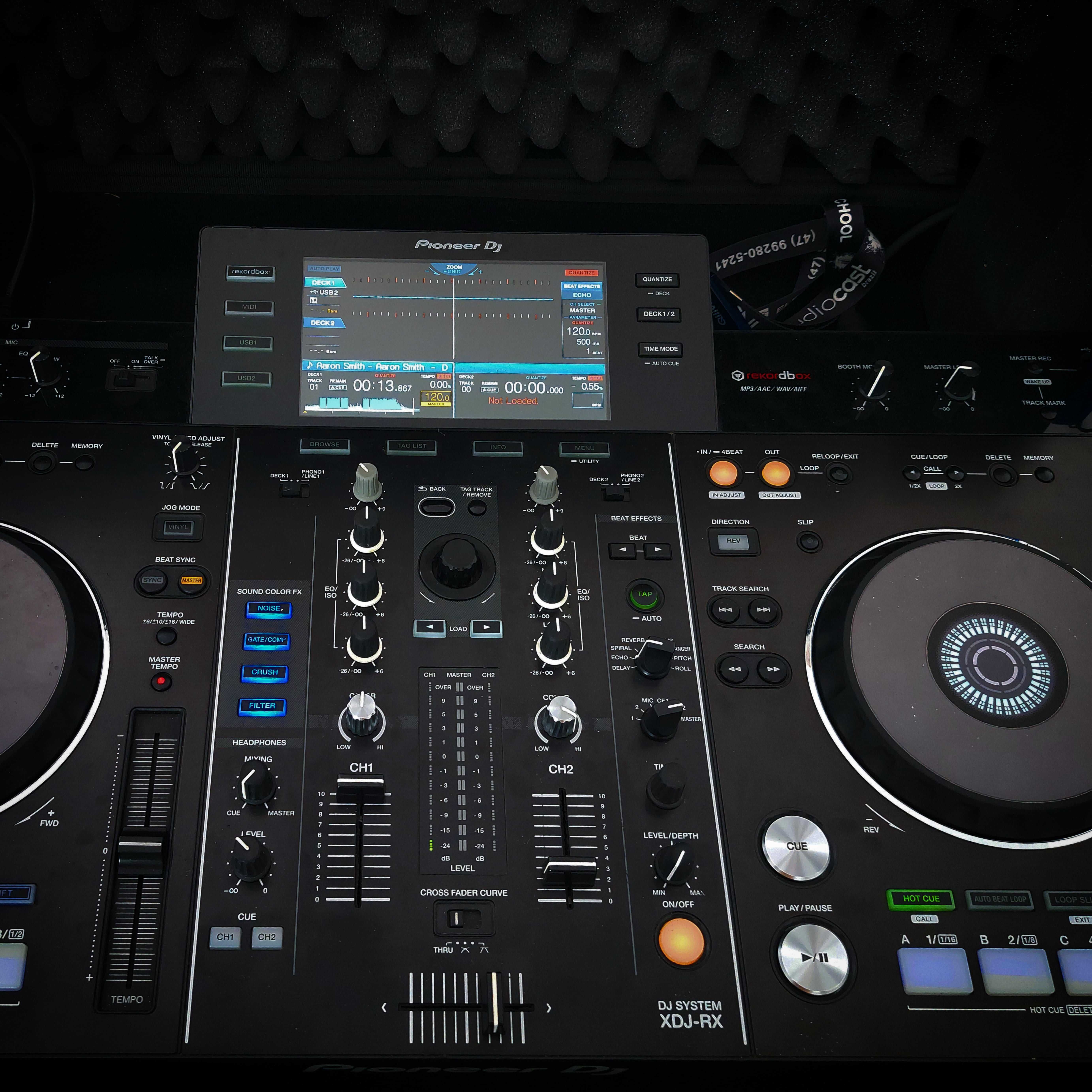 Xdj rx pioneer mesa dj + case de transporte