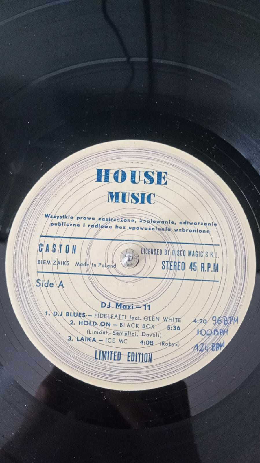płyta winylowa DJ Maxi Single 11 House Music UNIKAT! Black box, Ice Mc