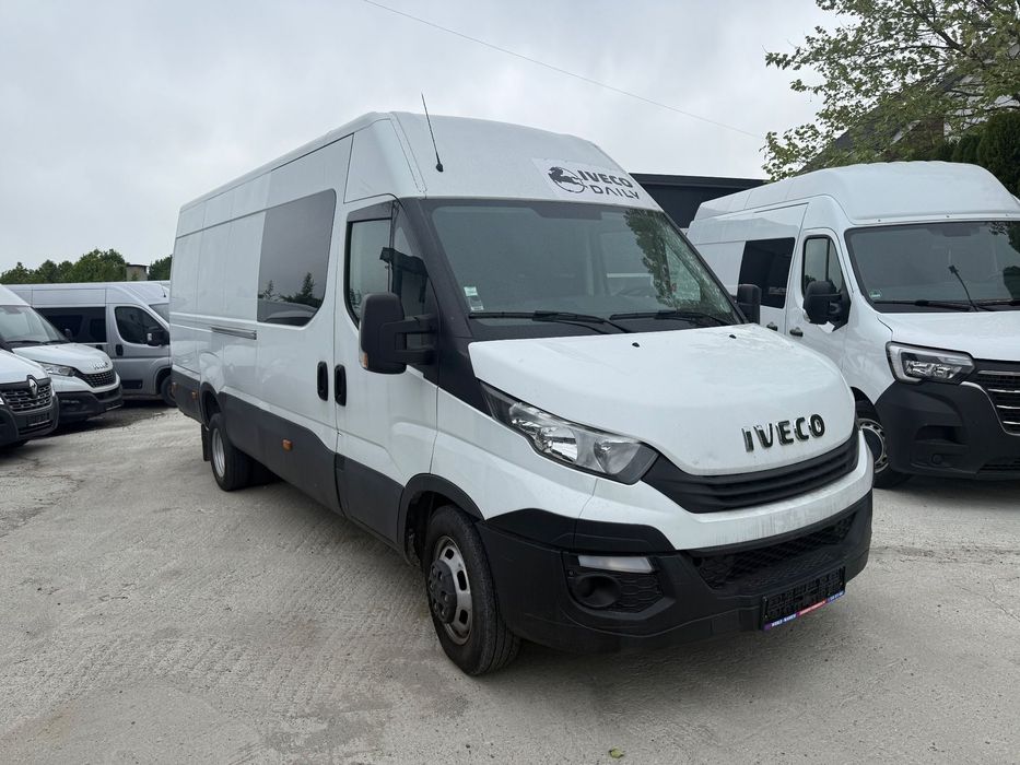 Iveco DAILY 35S16 L4H2 Brygadowka  xxl Long 7 OSÓB OD REKI  IVECO DAILY 35c16 brygadówka Hak 7 osób Long Xxl