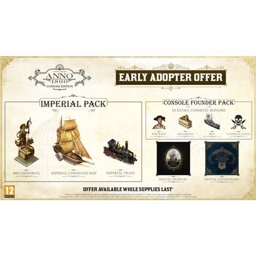 Jogo Xbox Series X Anno 1800- novo, 3 anos de garantia