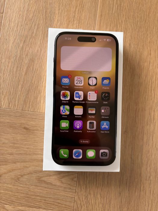 Idealny iPhone 14 Pro 128 GB SPACE BLACK w bardzo dobrym stanie!