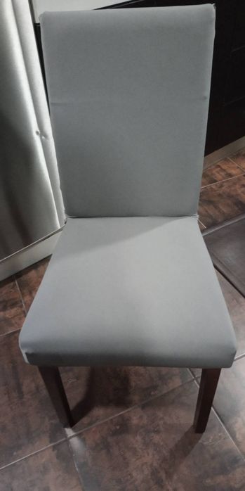 4 Capas para cadeira NOVAS cinza  lincra 4 unidades