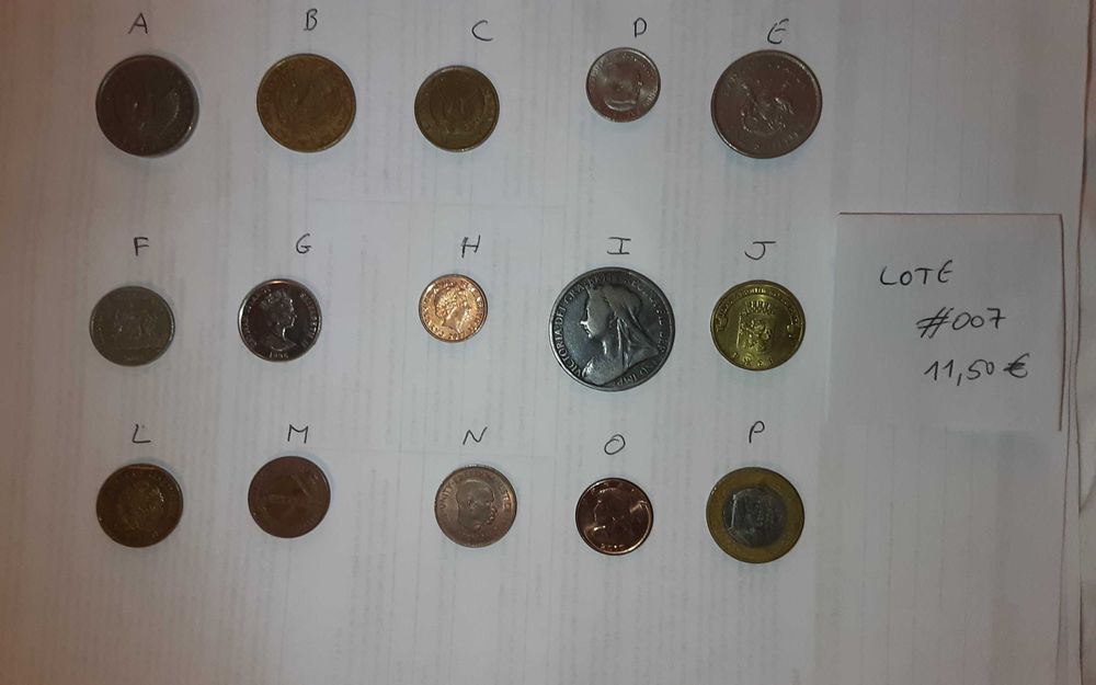 4 lotes de 15 moedas(b)