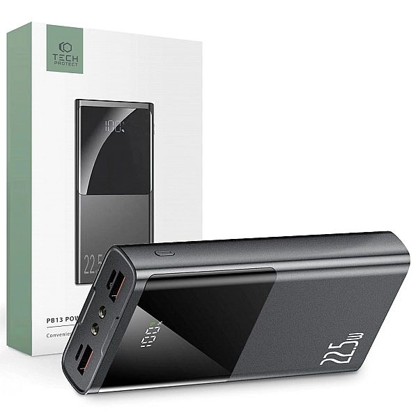 Tech-Protect Pb13-22.5W Power Bank 20000Mah Grey