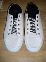 sneakersy trampki tenisówki kremowe 39
