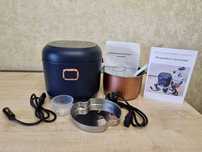 Мультиварка автомобільна DMWD 12/24/220 вольт 2 л Dark blue