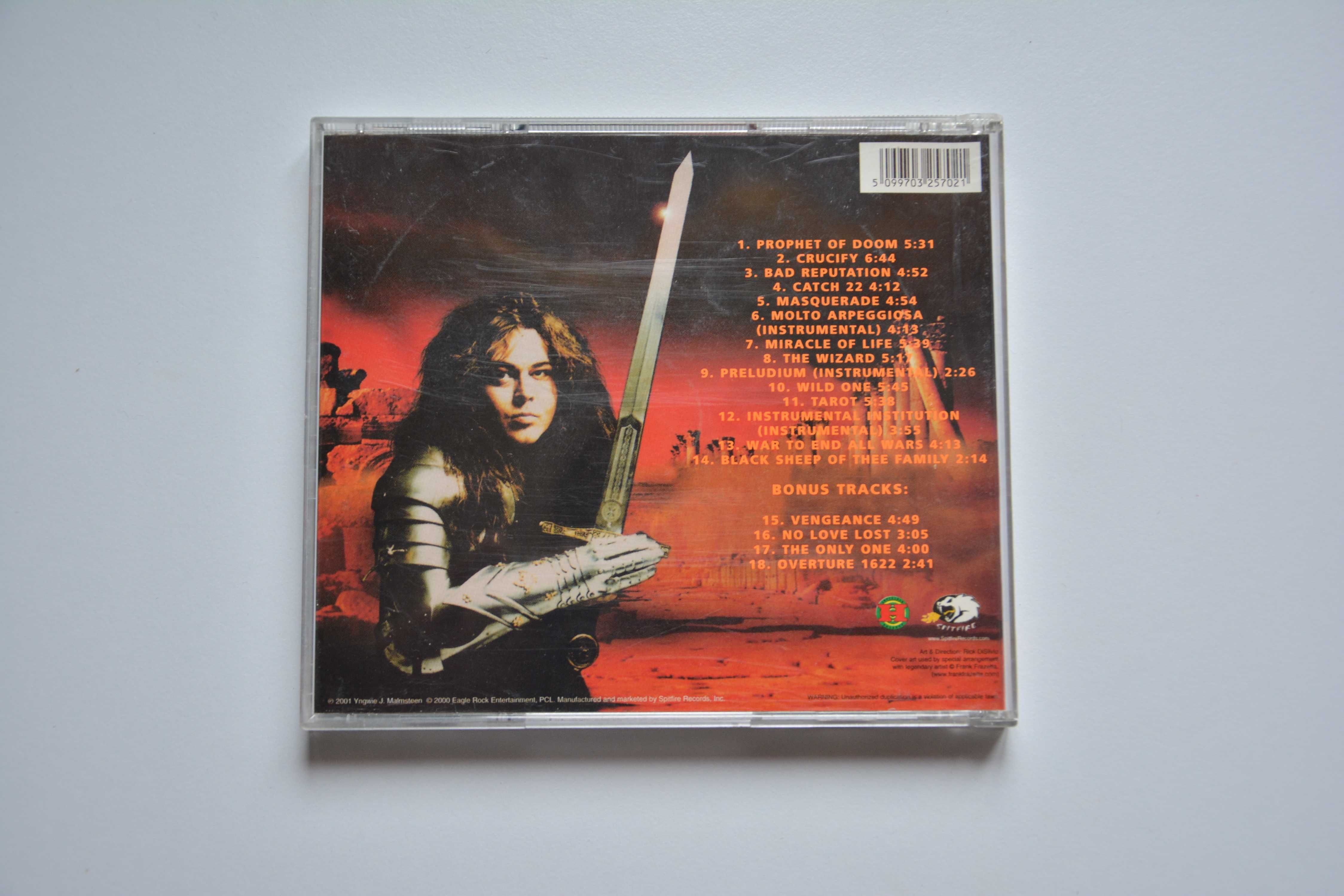 Продам CD диск Y. J. Malmsteen - War To End All Wars 2000