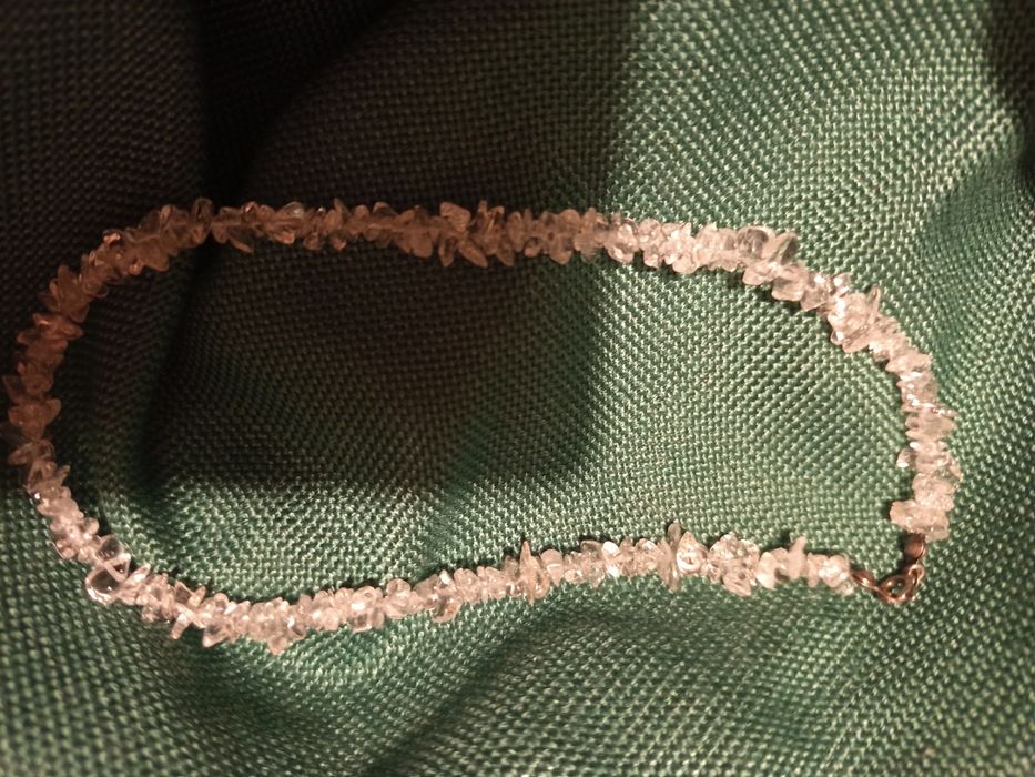 Naszyjnik z przezroczystego materiału - PRL