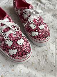 Кеди Hello kitty vans ванси хелоу кіті кросівки Vans рожеві