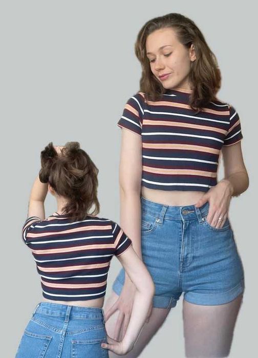 Topy w paski 2 szt. Cropp r. M