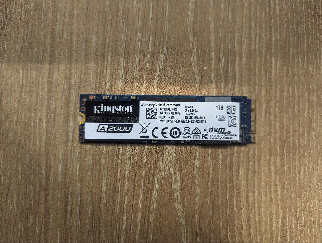 SSD M.2  1Tb Kingston A2000 накопичувач 1000GB