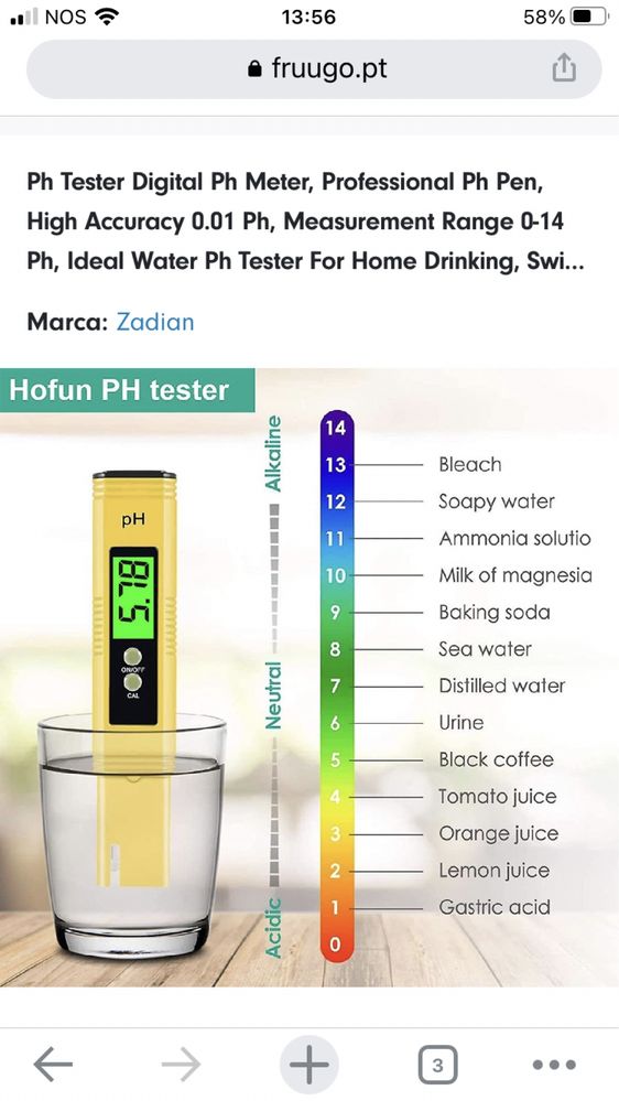 Medidor de ph alta precisão