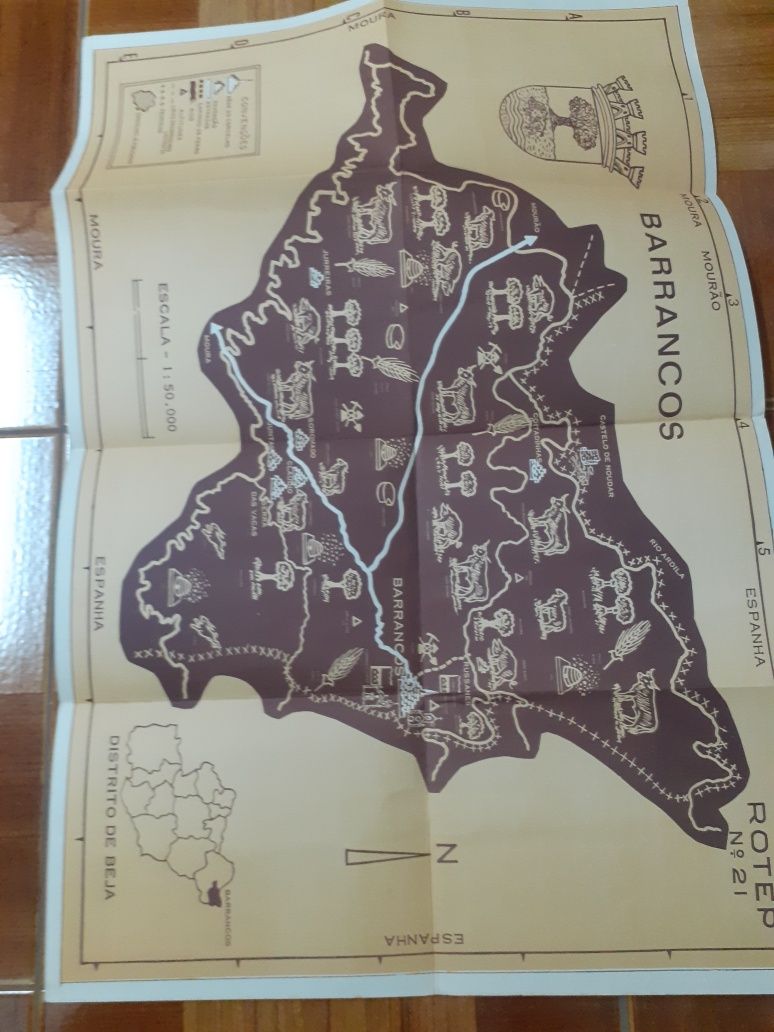 Mapa/roteiro ROTEP, Barrancos