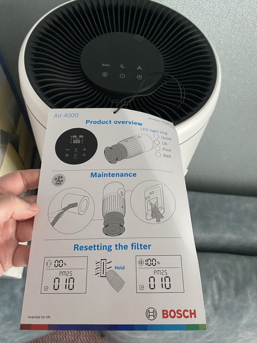 Очищувач повітря Bosch air 4000 для приміщення до 62,5 м2