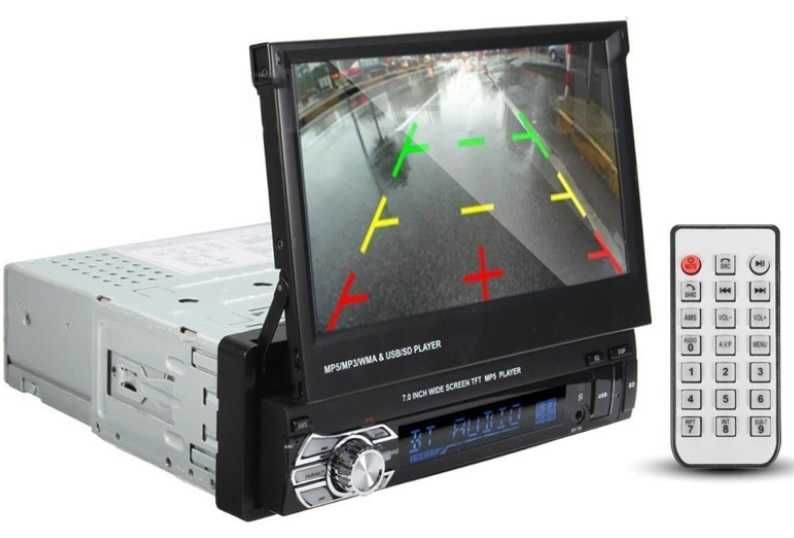 Rádio carro 1 din com LCD Touch retractil opel volkswagen toyota NOVO