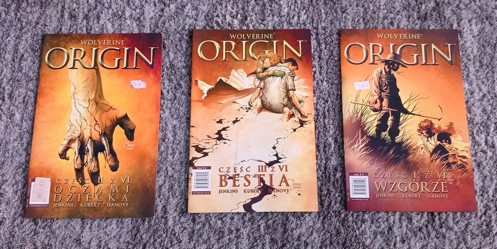 Komiksy Wolverine Origin cz. 1-3 Mandragora