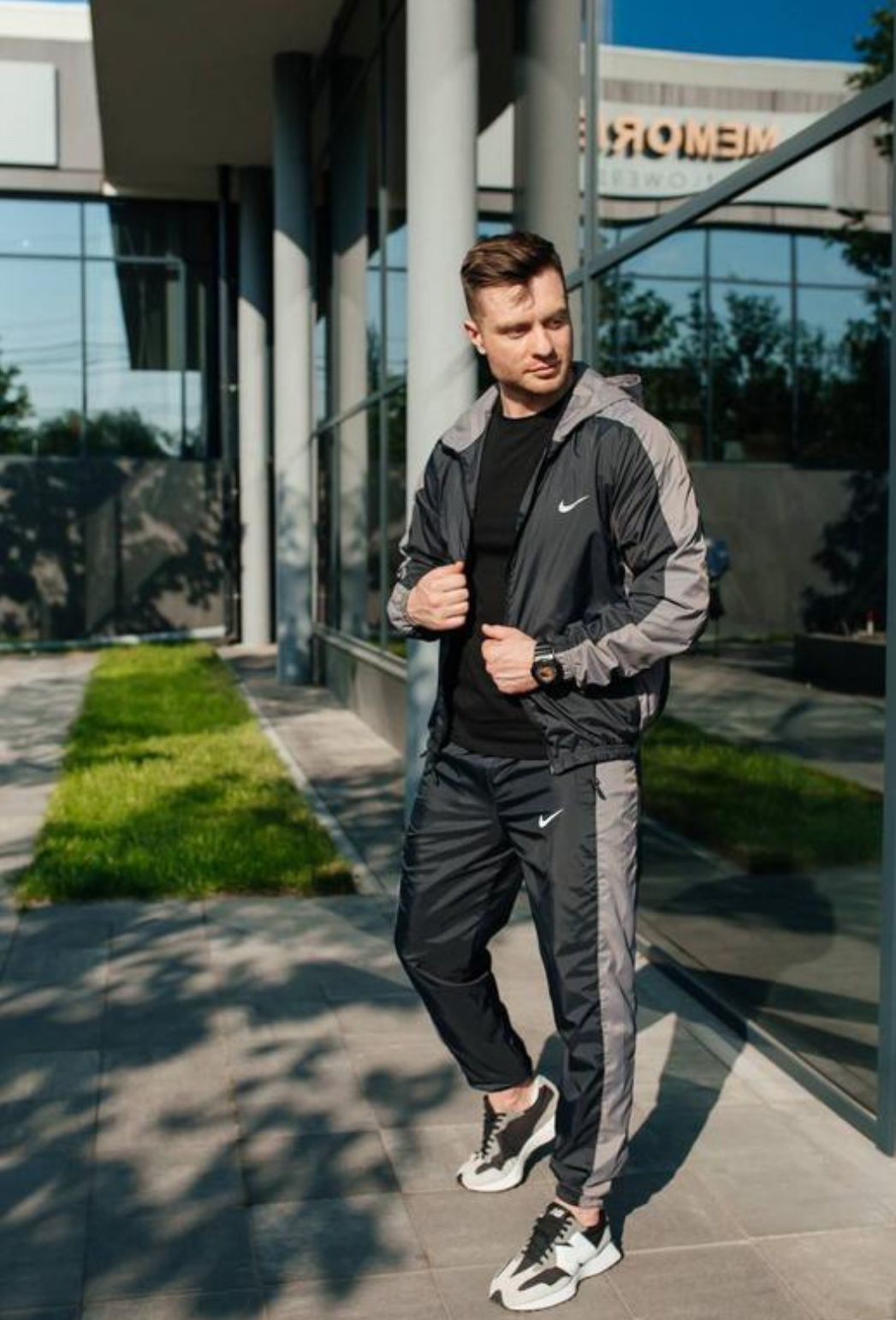 Костюм Nike плащівка преміум якість чоловічий комплект костюм
