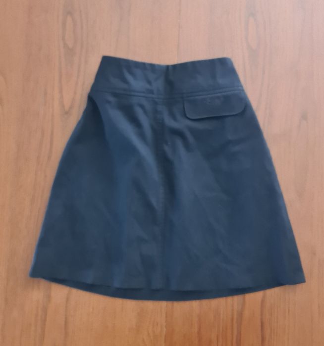 Spódniczka 128 elegancka granatowa dla dziewczynki dziewczęca okazyjna